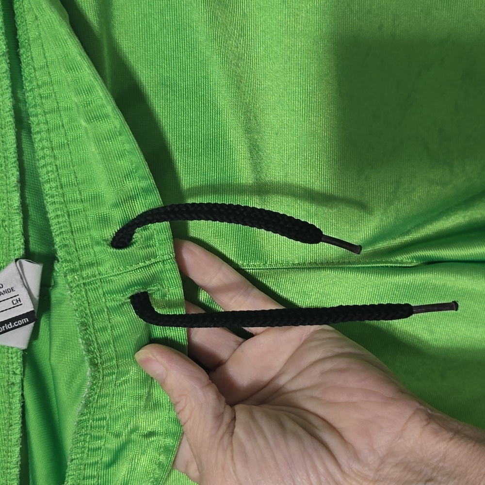 Nike. Mens Green, blue and white shorts. Size S. They have a tie inside. - Picture 3 of 5